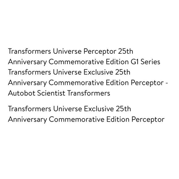 Transformers Universe G1 Commemorative Edition Toys R Us Exclusive Perceptor - Picture 7 of 7